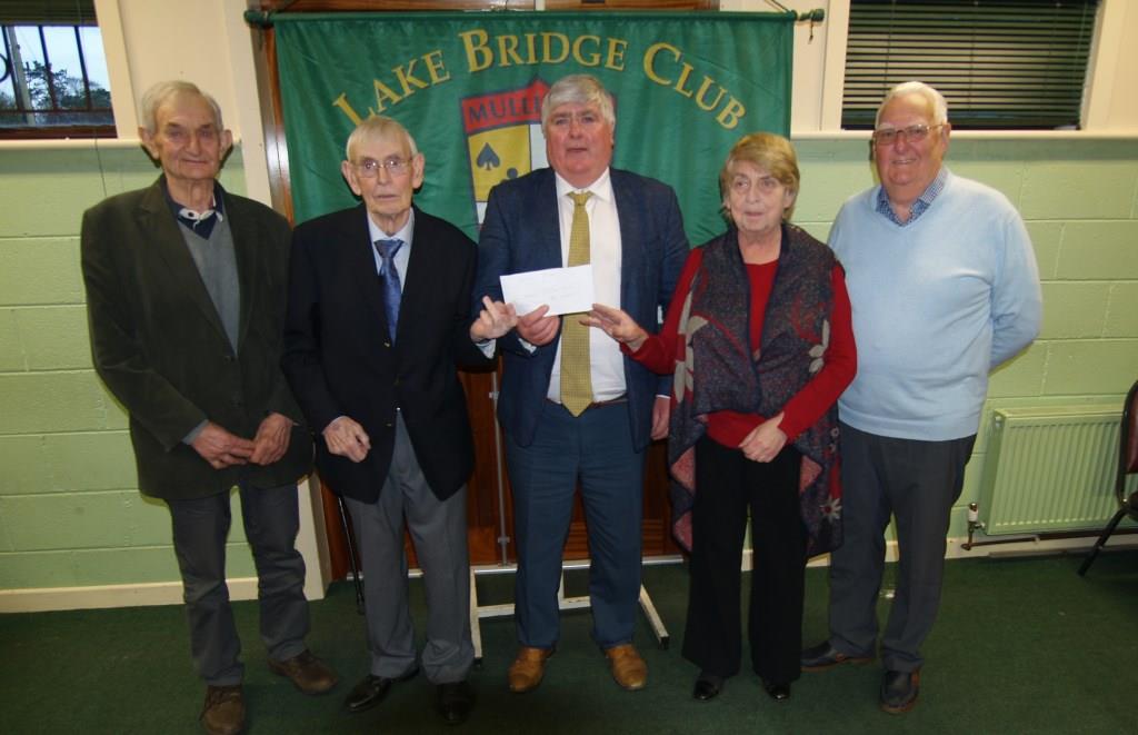 Pat Medford, Billy Kelly, Eamonn Bray vice-president Lake club , Maura Hogan and Jim Hearn
