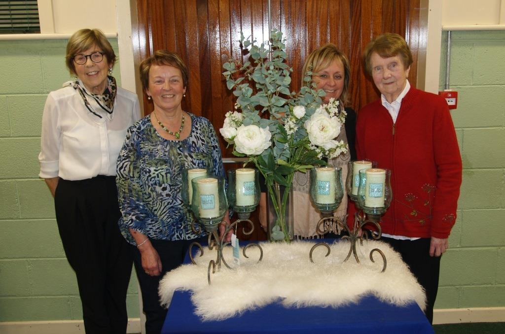 The winners with Rita and her daughter, Christine Moore