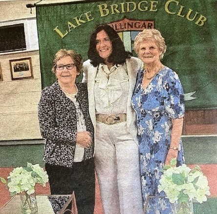 Margaret Culkin with the winners of the President's Prize, Rita Molloy and Maura Maguire